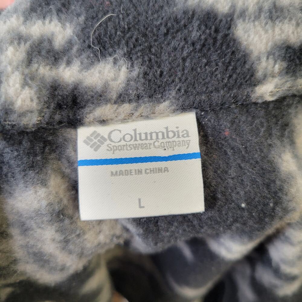 Columbia Women's Gray Hash Pattern Full Zip Fleece, L - Picture 10 of 12